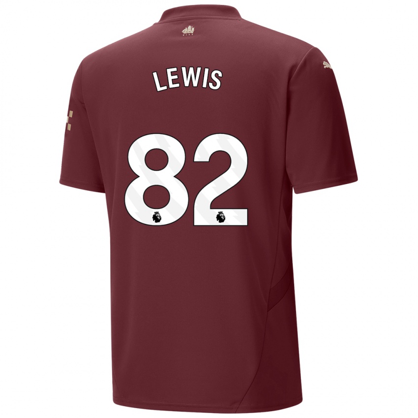 Homem Camisola Rico Lewis #82 Marrom Terceiro 2024/25 Camisa Brasil