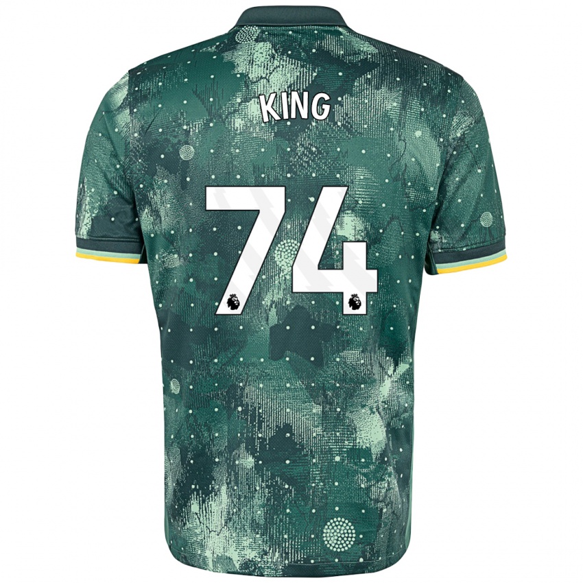 Homem Camisola Maeson King #74 Verde Menta Terceiro 2024/25 Camisa Brasil