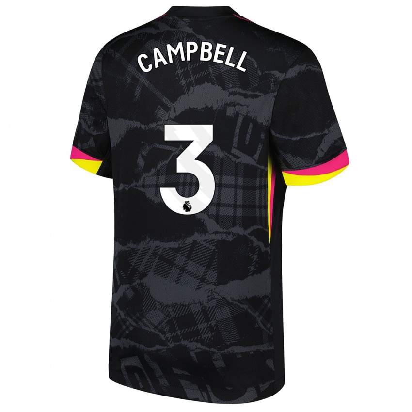 Homem Camisola Harrison Murray-Campbell #3 Rosa Preto Terceiro 2024/25 Camisa Brasil