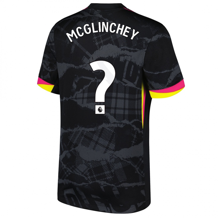 Homem Camisola Harry Mcglinchey #0 Rosa Preto Terceiro 2024/25 Camisa Brasil