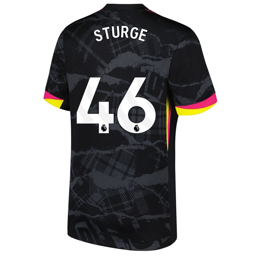 Homem Camisola Zak Sturge #46 Rosa Preto Terceiro 2024/25 Camisa Brasil