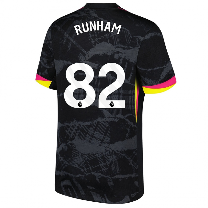 Homem Camisola Frankie Runham #82 Rosa Preto Terceiro 2024/25 Camisa Brasil