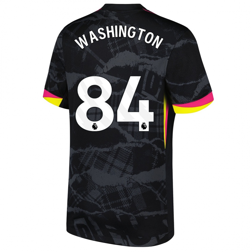 Homem Camisola Marcell Washington #84 Rosa Preto Terceiro 2024/25 Camisa Brasil