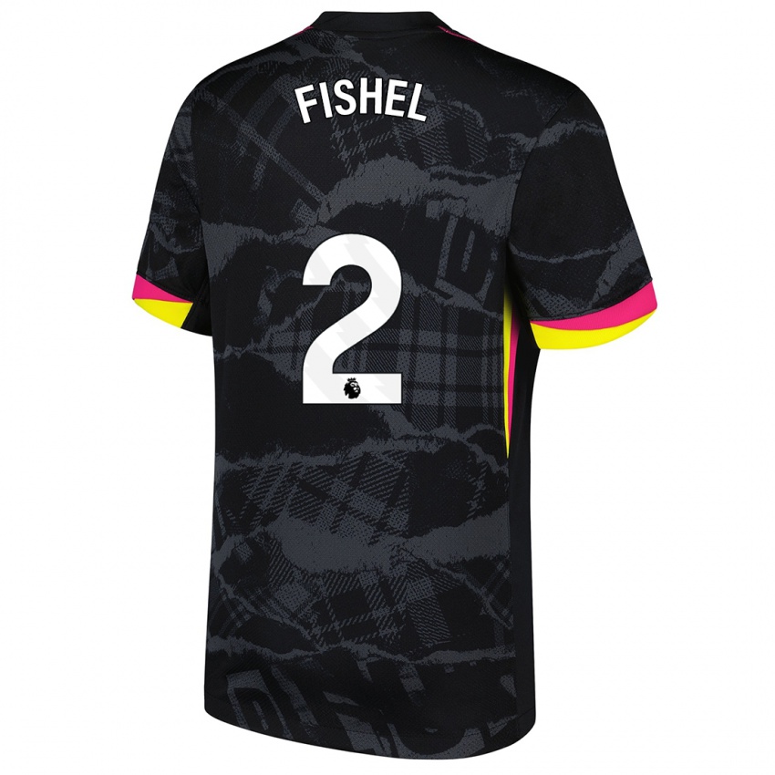 Homem Camisola Mia Fishel #2 Rosa Preto Terceiro 2024/25 Camisa Brasil