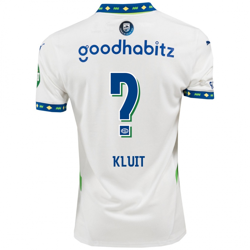 Homem Camisola Fabio Kluit #0 Branco Azul Escuro Terceiro 2024/25 Camisa Brasil