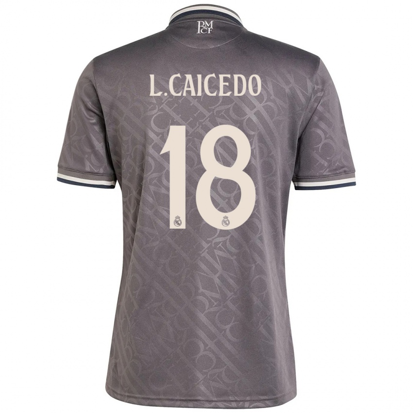 Homem Camisola Linda Caicedo #18 Carvão Terceiro 2024/25 Camisa Brasil