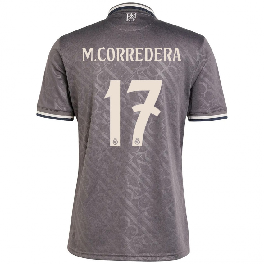 Homem Camisola Marta Corredera #17 Carvão Terceiro 2024/25 Camisa Brasil