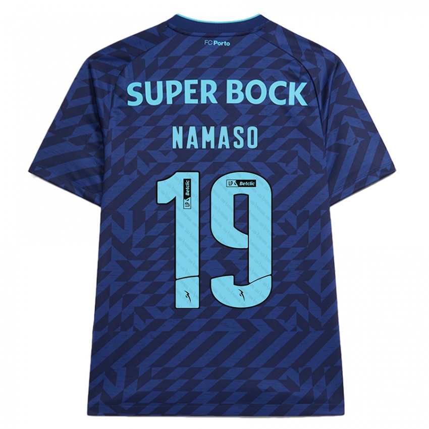 Homem Camisola Danny Namaso #19 Azul-Marinho Terceiro 2024/25 Camisa Brasil