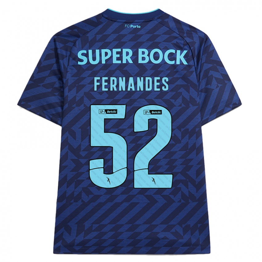 Homem Camisola Martim Fernandes #52 Azul-Marinho Terceiro 2024/25 Camisa Brasil