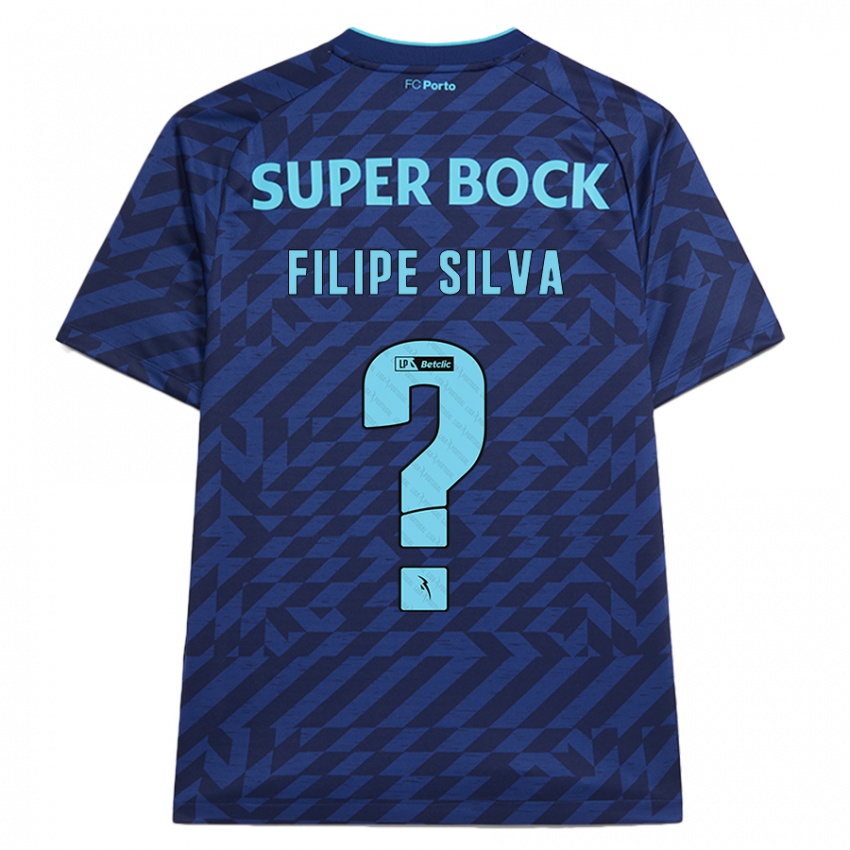 Homem Camisola Filipe Silva #0 Azul-Marinho Terceiro 2024/25 Camisa Brasil