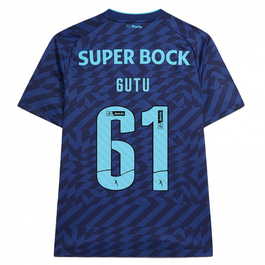 Homem Camisola Denis Gutu #61 Azul-Marinho Terceiro 2024/25 Camisa Brasil