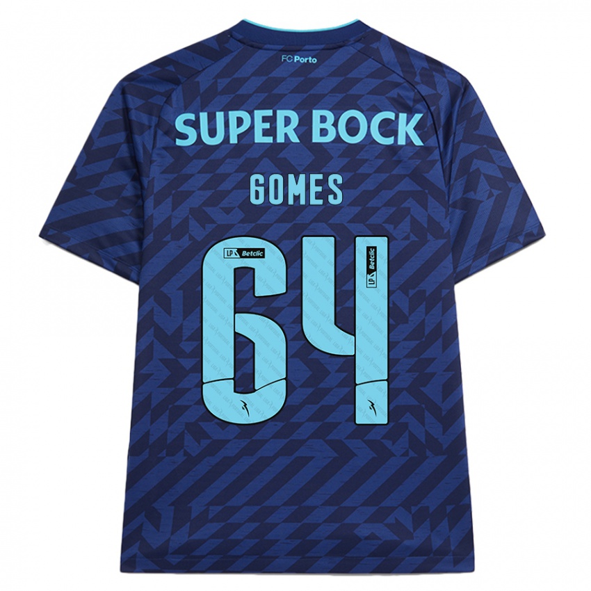 Homem Camisola Luís Gomes #64 Azul-Marinho Terceiro 2024/25 Camisa Brasil