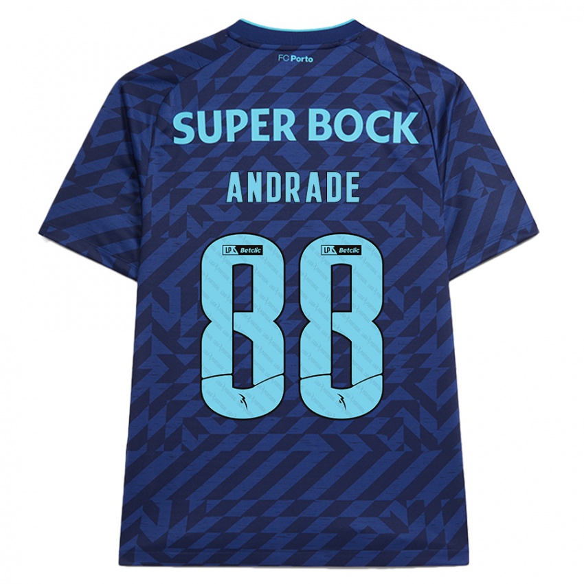 Homem Camisola Domingos Andrade #88 Azul-Marinho Terceiro 2024/25 Camisa Brasil