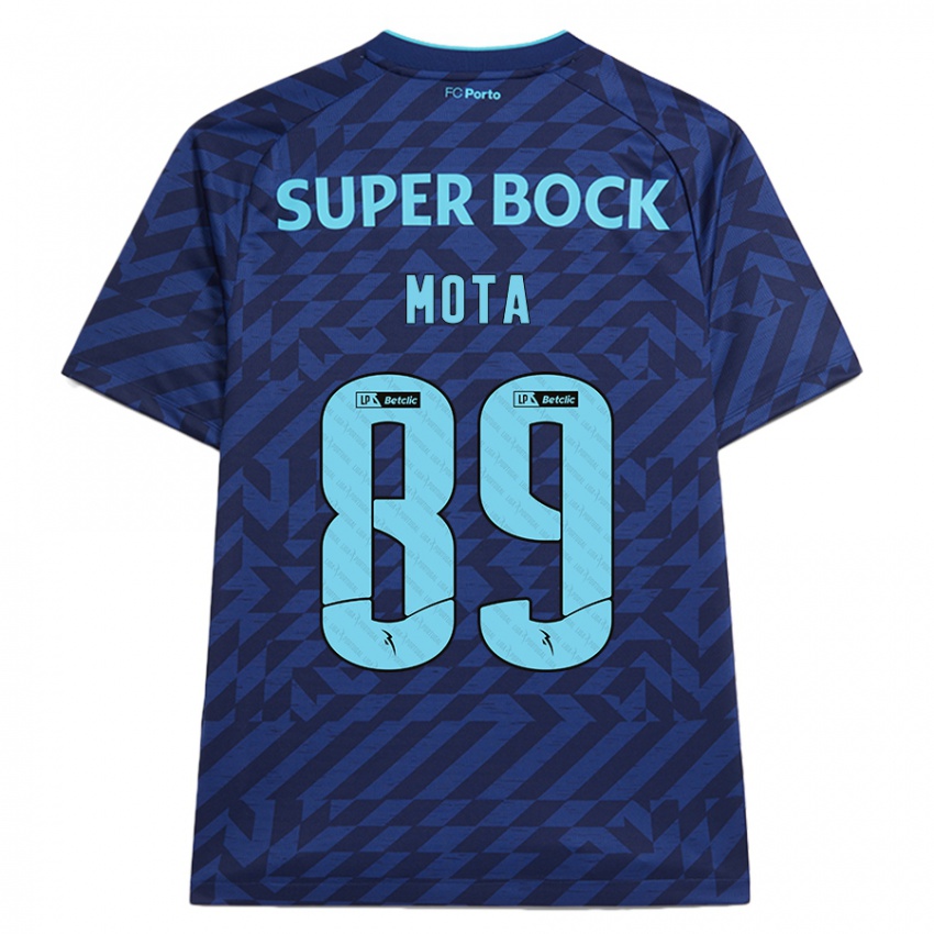 Homem Camisola Luís Mota #89 Azul-Marinho Terceiro 2024/25 Camisa Brasil