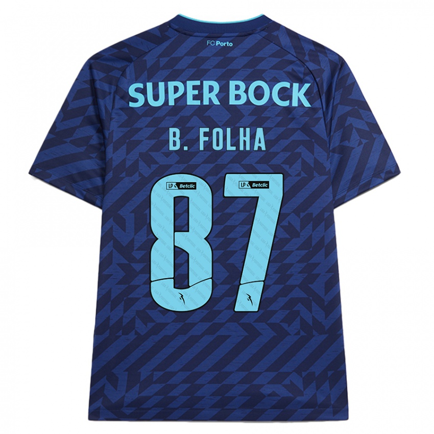 Homem Camisola Bernardo Folha #87 Azul-Marinho Terceiro 2024/25 Camisa Brasil