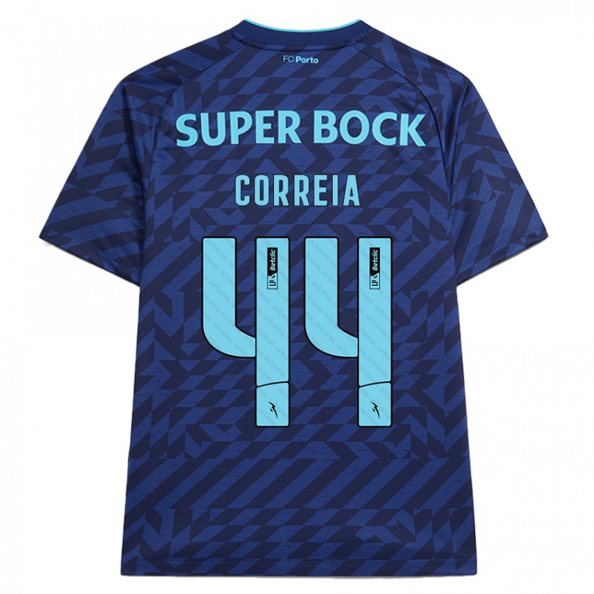 Homem Camisola Romain Correia #44 Azul-Marinho Terceiro 2024/25 Camisa Brasil