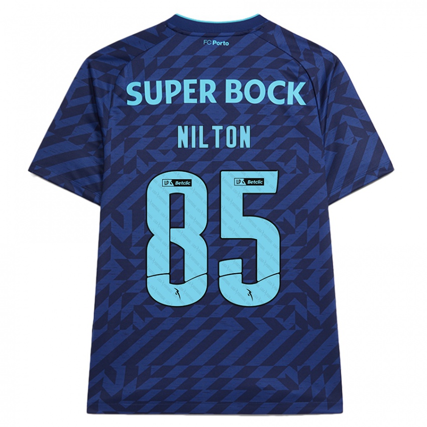 Homem Camisola Nilton #85 Azul-Marinho Terceiro 2024/25 Camisa Brasil