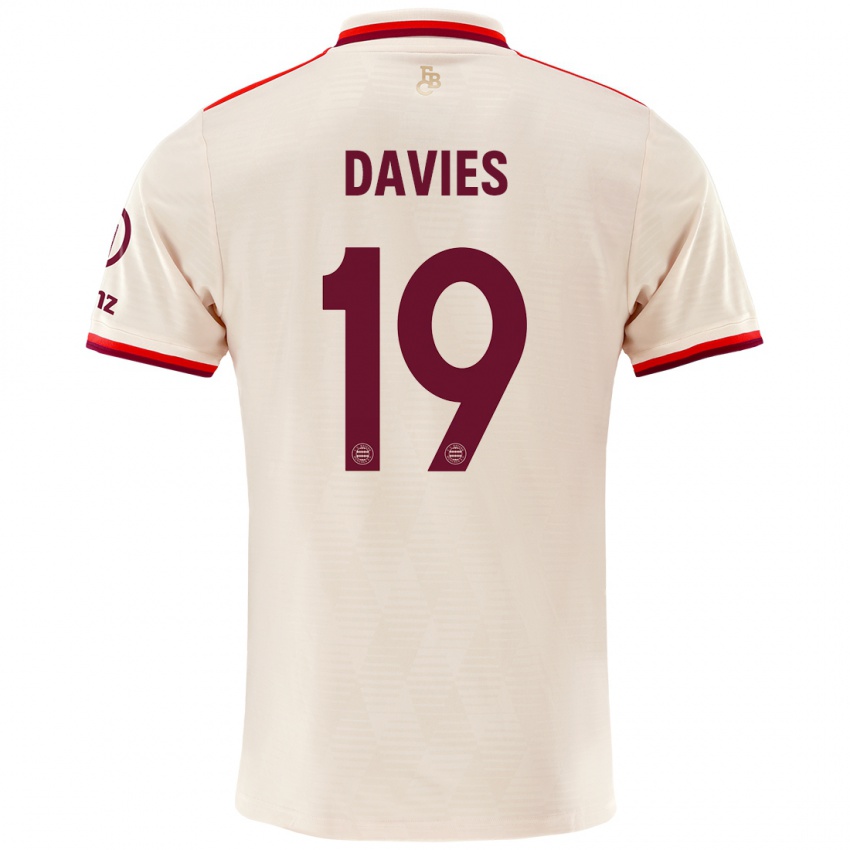 Homem Camisola Alphonso Davies #19 Linho Terceiro 2024/25 Camisa Brasil