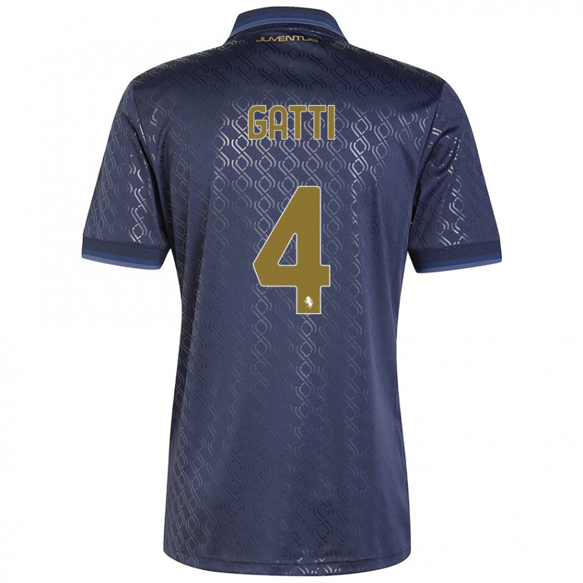 Homem Camisola Federico Gatti #4 Azul-Marinho Terceiro 2024/25 Camisa Brasil