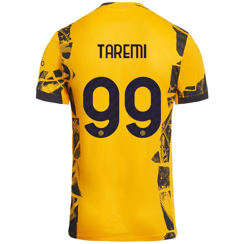 Homem Camisola Mehdi Taremi #99 Ouro Preto Terceiro 2024/25 Camisa Brasil