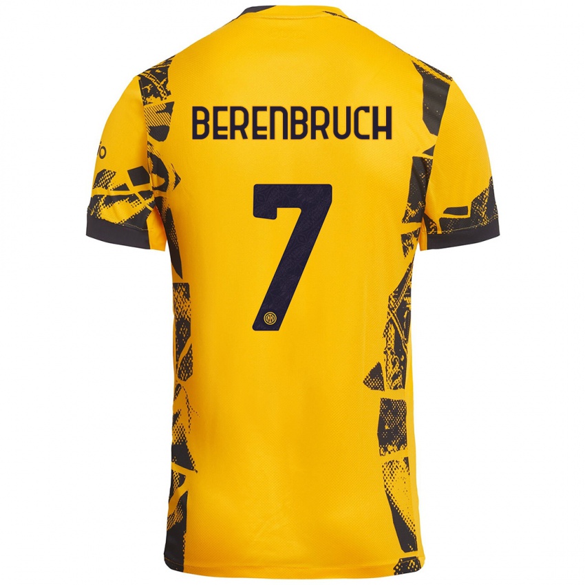 Homem Camisola Thomas Berenbruch #7 Ouro Preto Terceiro 2024/25 Camisa Brasil