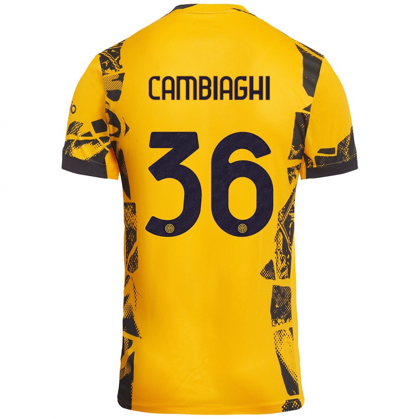 Homem Camisola Michela Cambiaghi #36 Ouro Preto Terceiro 2024/25 Camisa Brasil