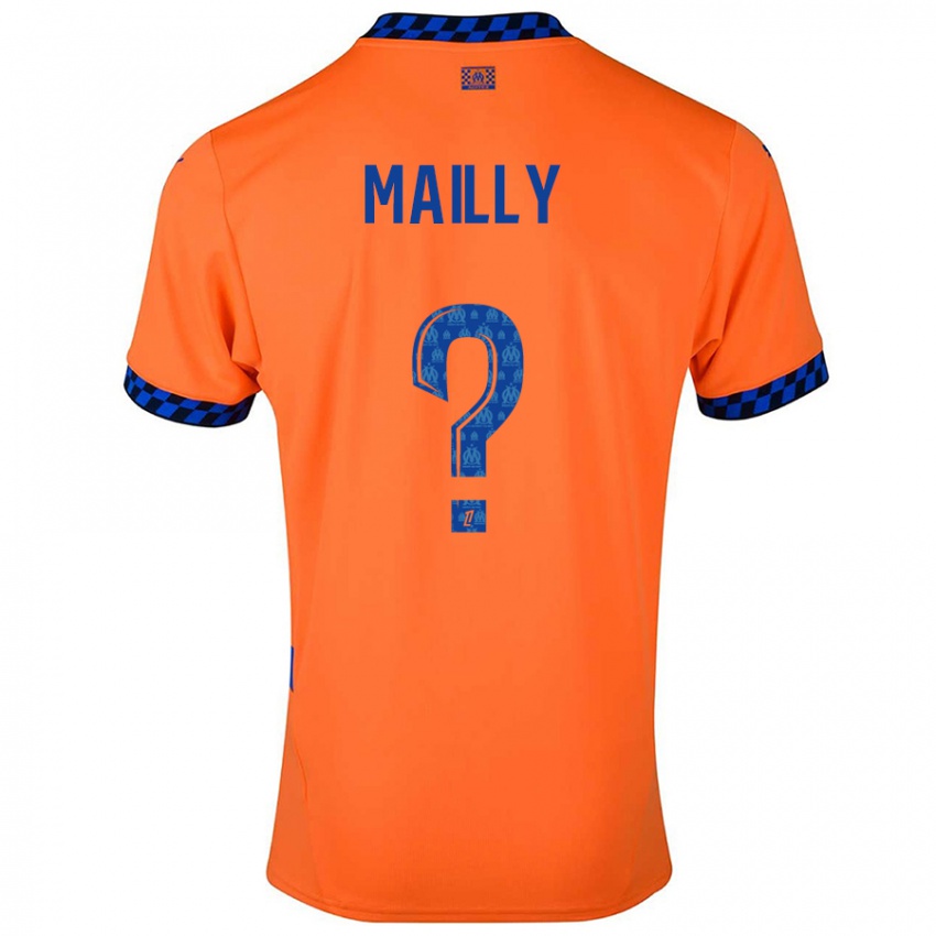 Homem Camisola Evan Mailly #0 Laranja Azul Escuro Terceiro 2024/25 Camisa Brasil