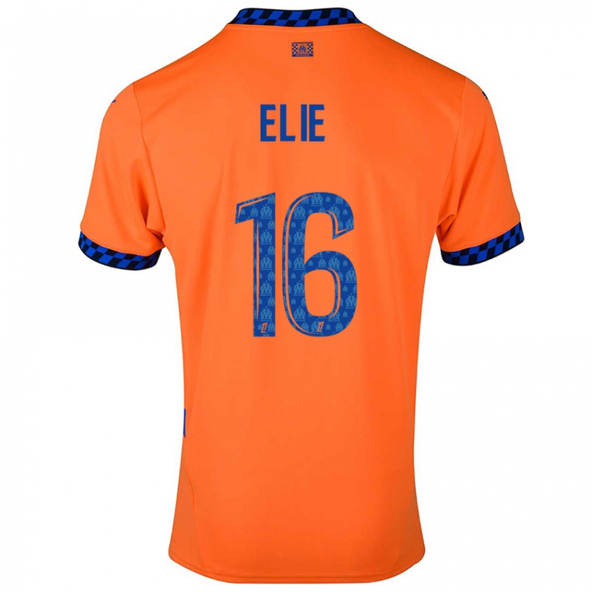 Homem Camisola Anaïs Elie #16 Laranja Azul Escuro Terceiro 2024/25 Camisa Brasil