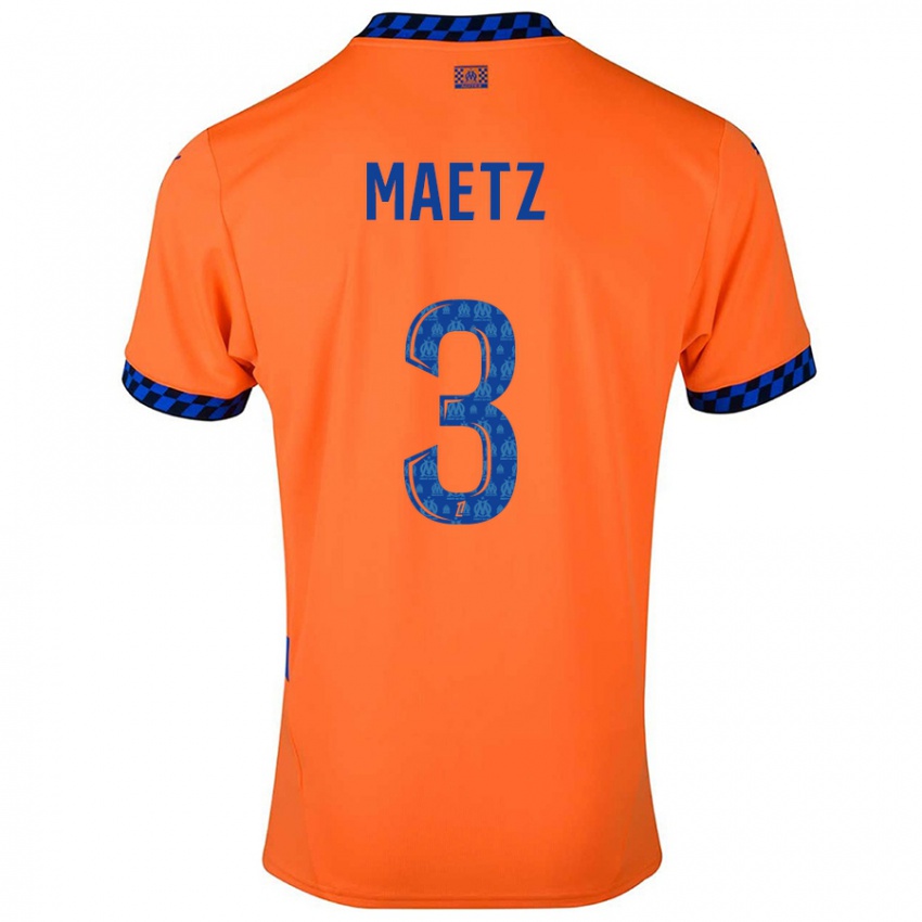 Homem Camisola Agathe Maetz #3 Laranja Azul Escuro Terceiro 2024/25 Camisa Brasil