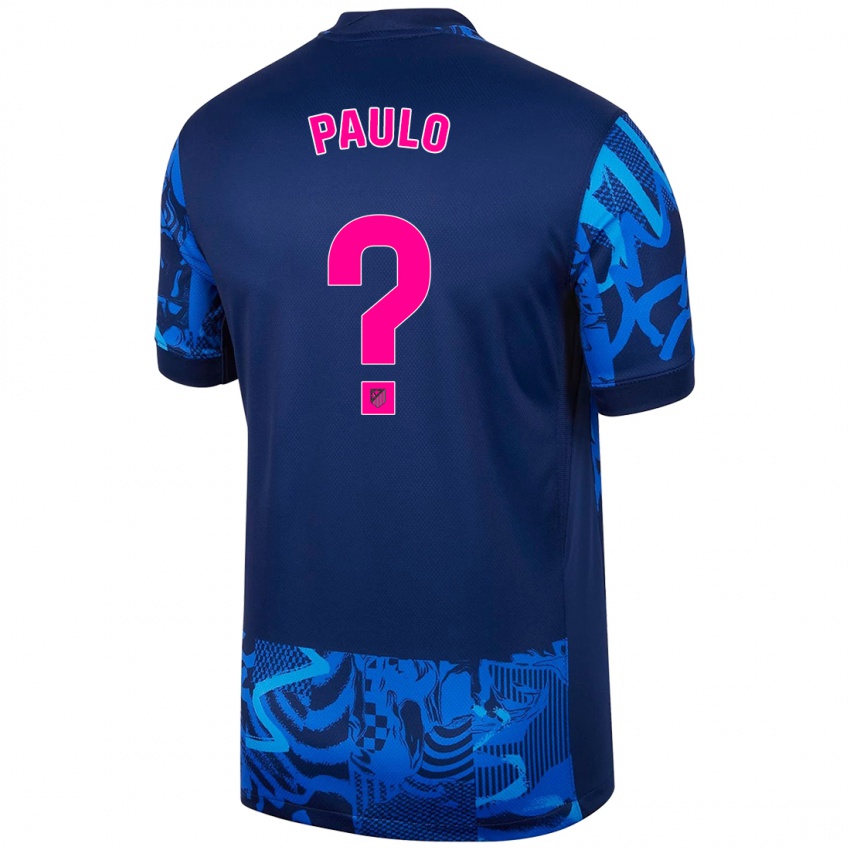 Homem Camisola Marcos Paulo #0 Azul Real Terceiro 2024/25 Camisa Brasil