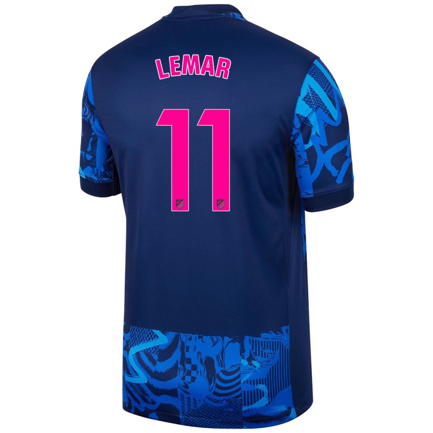 Homem Camisola Thomas Lemar #11 Azul Real Terceiro 2024/25 Camisa Brasil