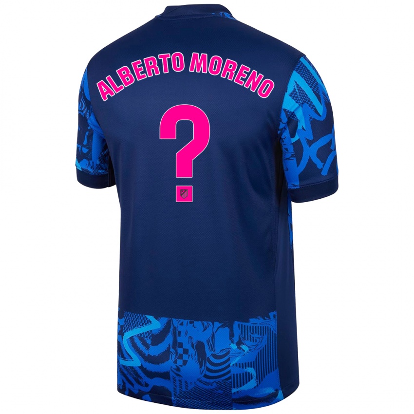 Homem Camisola Alberto Moreno #0 Azul Real Terceiro 2024/25 Camisa Brasil