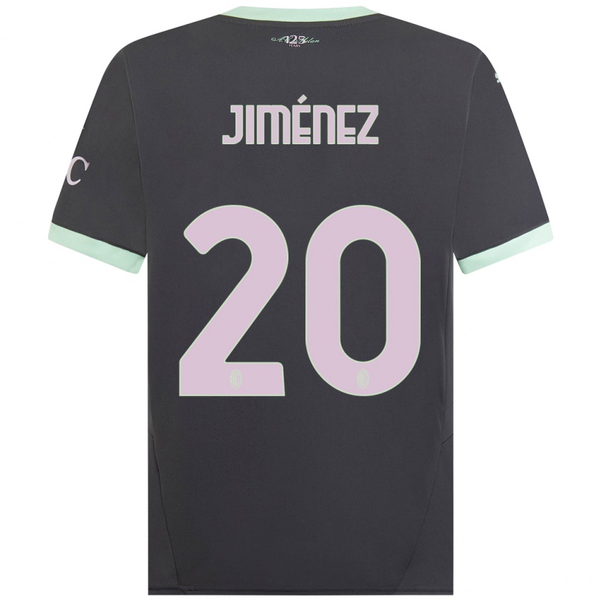 Homem Camisola Álex Jiménez #20 Cinzento Terceiro 2024/25 Camisa Brasil