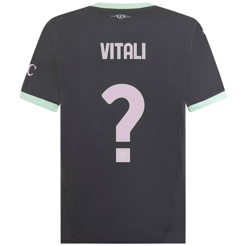 Homem Camisola Michael Vitali #0 Cinzento Terceiro 2024/25 Camisa Brasil