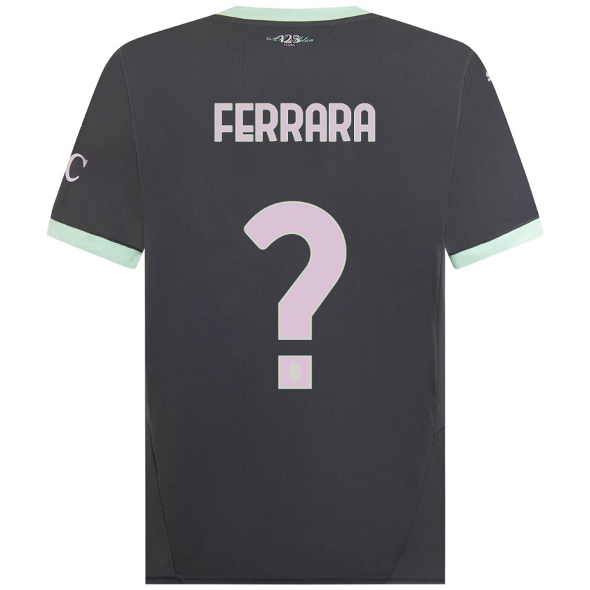 Homem Camisola Francesco Ferrara #0 Cinzento Terceiro 2024/25 Camisa Brasil