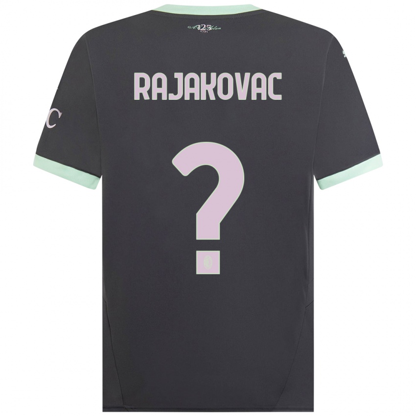 Homem Camisola Mihajlo Rajakovac #0 Cinzento Terceiro 2024/25 Camisa Brasil