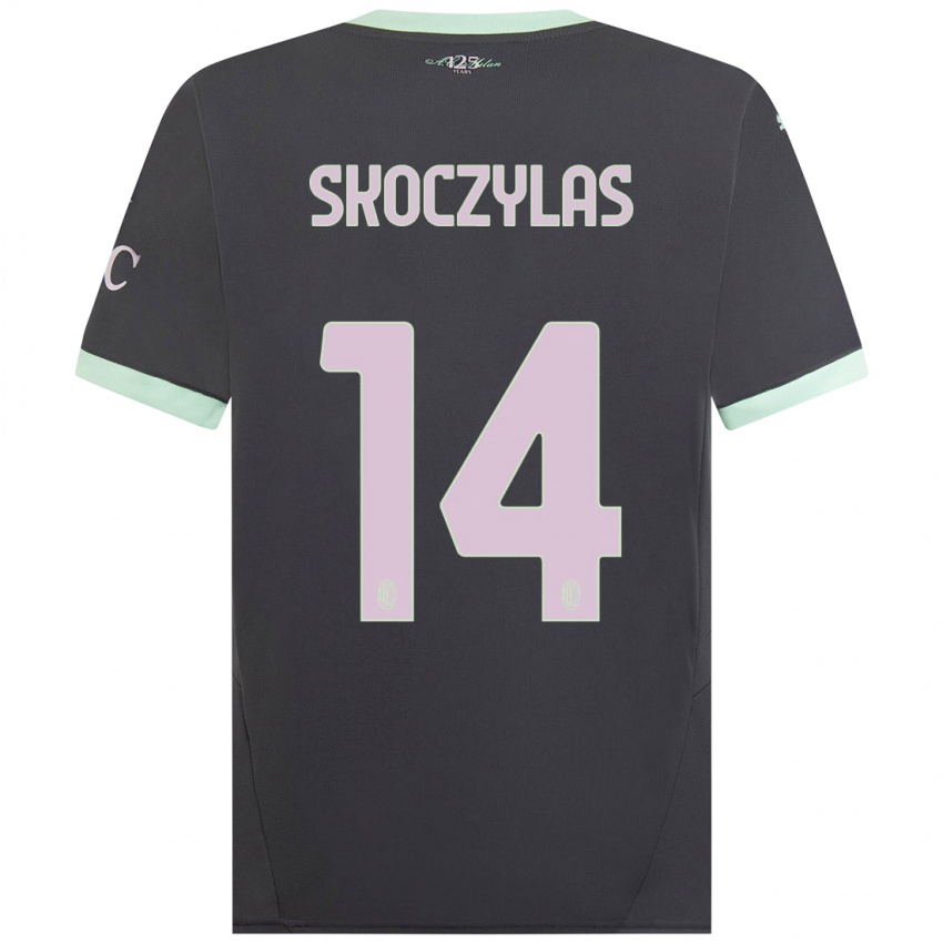 Homem Camisola Mateusz Skoczylas #14 Cinzento Terceiro 2024/25 Camisa Brasil