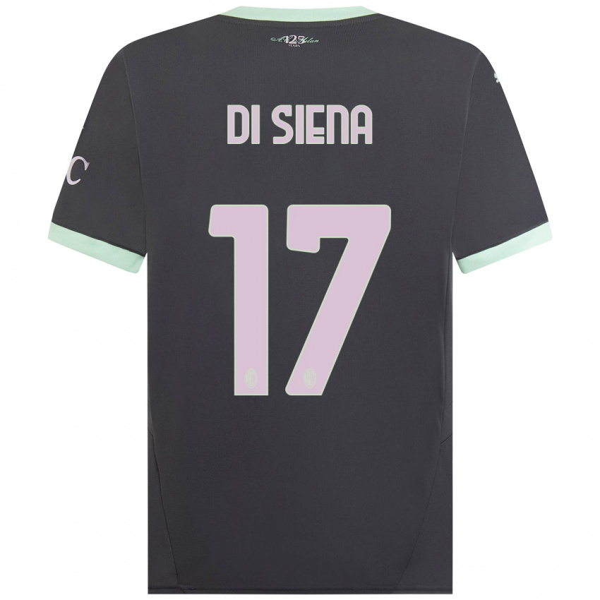 Homem Camisola Andrea Di Siena #17 Cinzento Terceiro 2024/25 Camisa Brasil