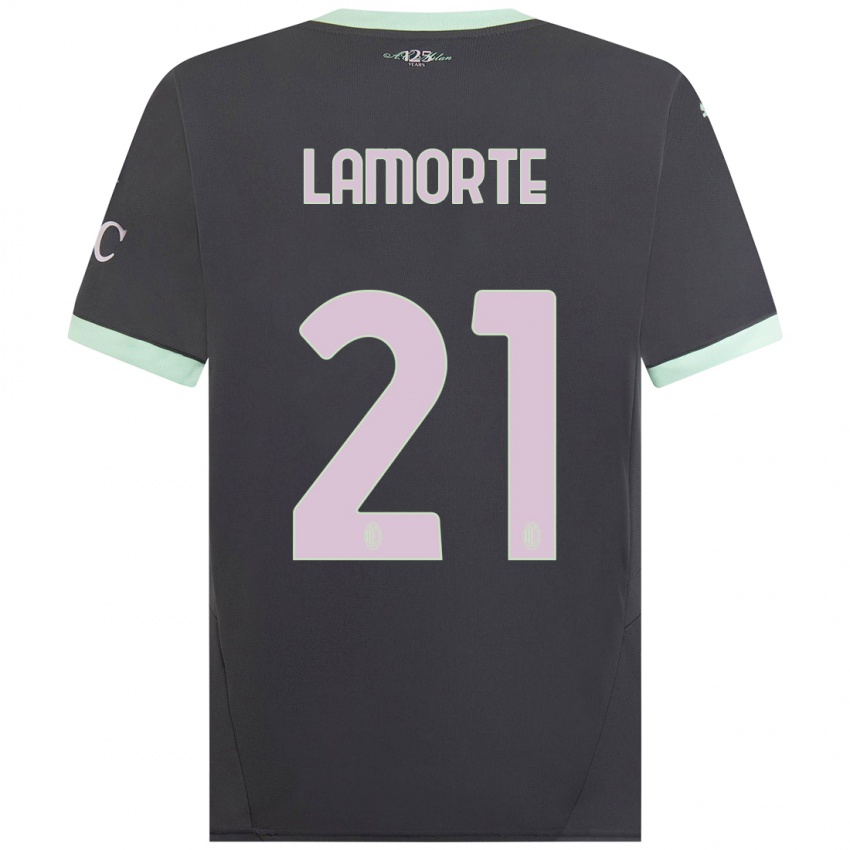 Homem Camisola Alessandro Lamorte #21 Cinzento Terceiro 2024/25 Camisa Brasil