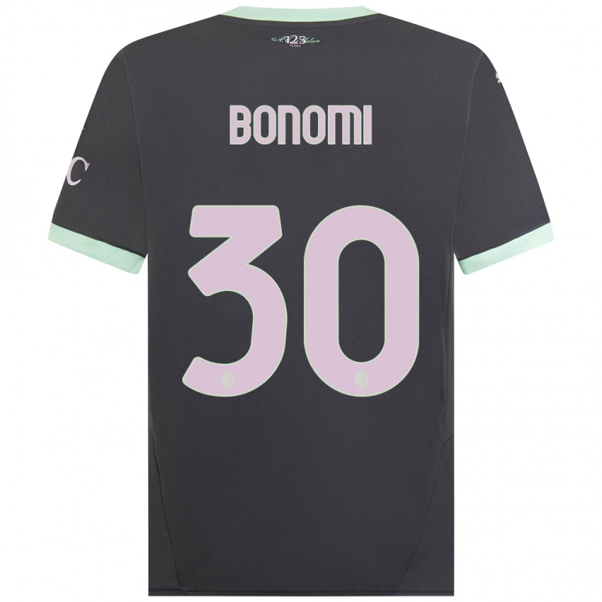 Homem Camisola Alessandro Bonomi #30 Cinzento Terceiro 2024/25 Camisa Brasil