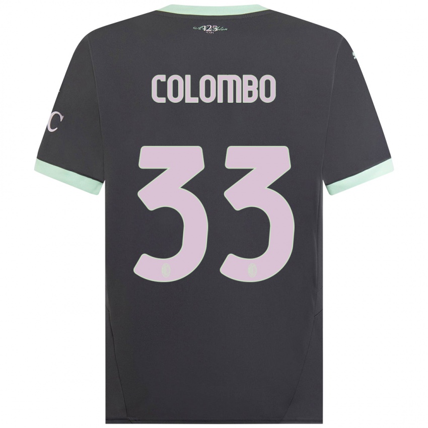 Homem Camisola Federico Colombo #33 Cinzento Terceiro 2024/25 Camisa Brasil