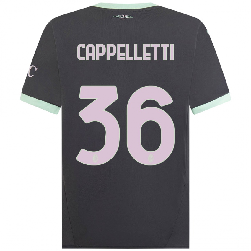 Homem Camisola Mattia Cappelletti #36 Cinzento Terceiro 2024/25 Camisa Brasil