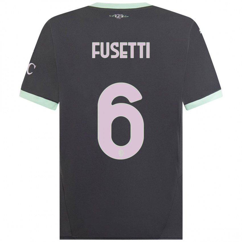 Homem Camisola Laura Fusetti #6 Cinzento Terceiro 2024/25 Camisa Brasil