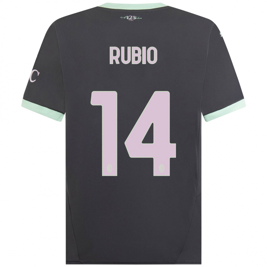 Homem Camisola Silvia Rubio #14 Cinzento Terceiro 2024/25 Camisa Brasil