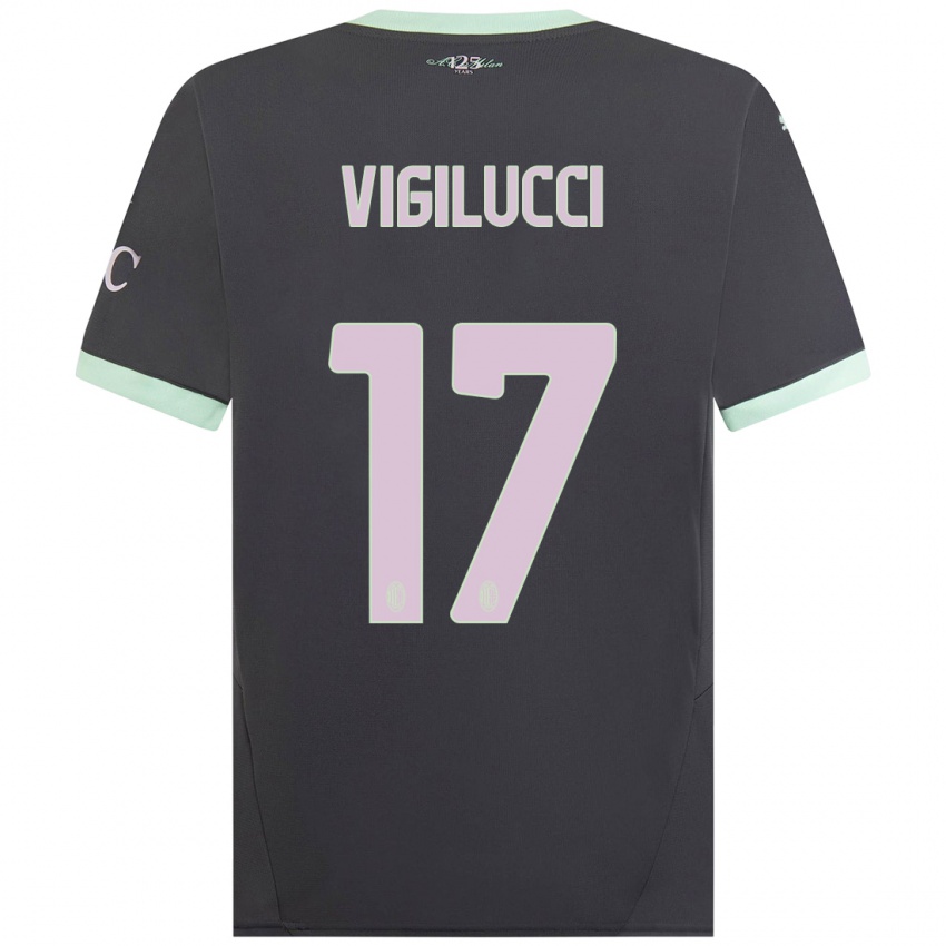 Homem Camisola Valery Vigilucci #17 Cinzento Terceiro 2024/25 Camisa Brasil