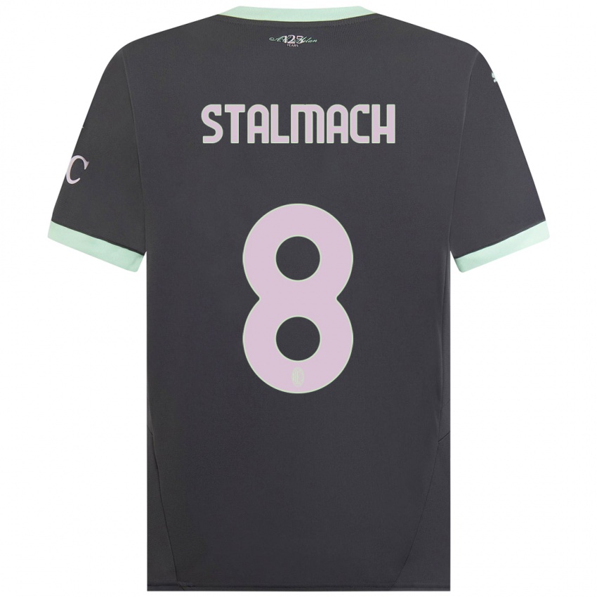 Homem Camisola Dariusz Stalmach #8 Cinzento Terceiro 2024/25 Camisa Brasil