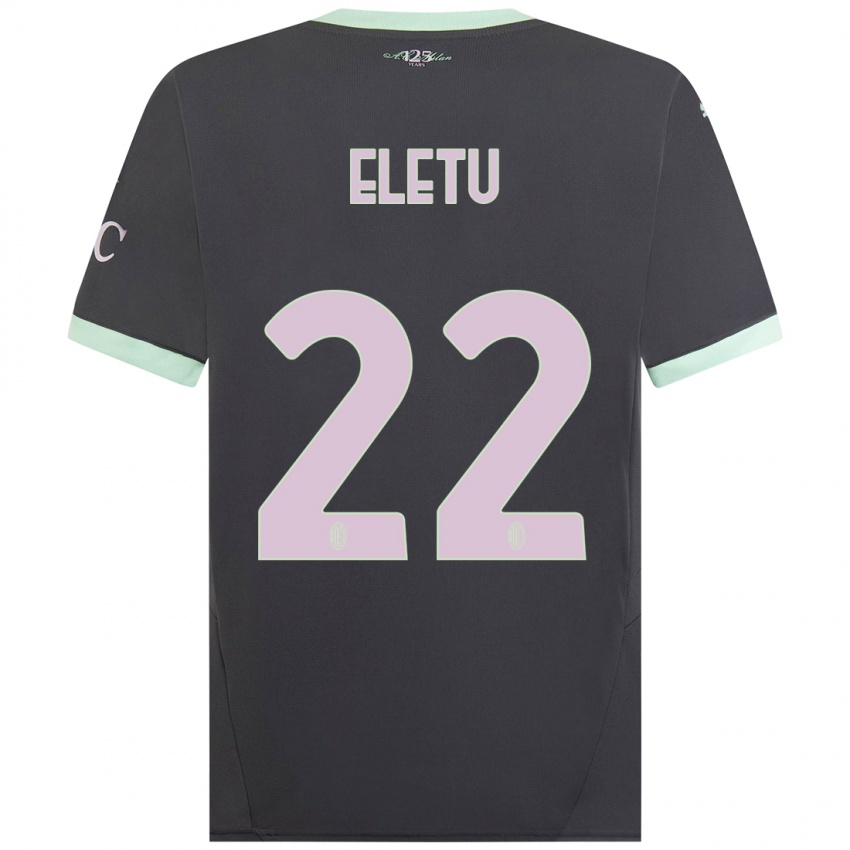 Homem Camisola Victor Eletu #22 Cinzento Terceiro 2024/25 Camisa Brasil