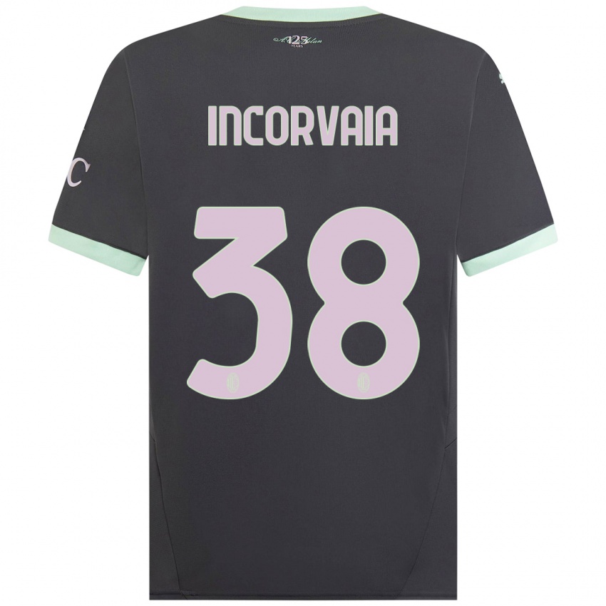 Homem Camisola Giovanni Incorvaia #38 Cinzento Terceiro 2024/25 Camisa Brasil