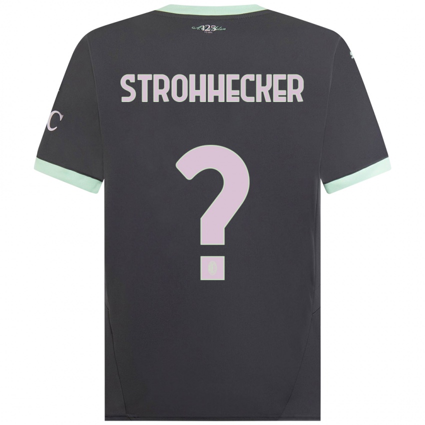 Homem Camisola Riccardo Strohhecker #0 Cinzento Terceiro 2024/25 Camisa Brasil