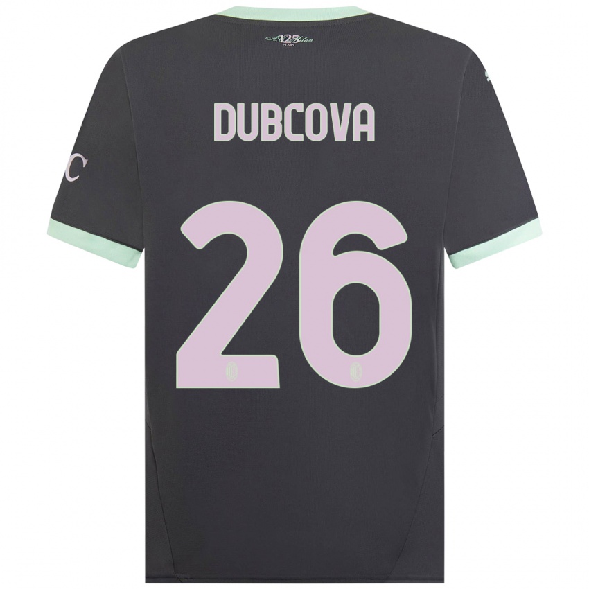 Homem Camisola Michaela Dubcova #26 Cinzento Terceiro 2024/25 Camisa Brasil